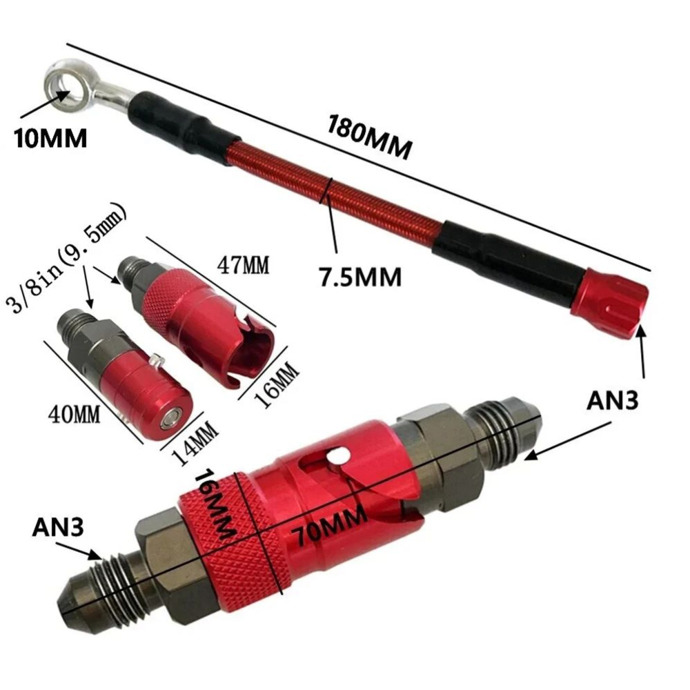Kit Adaptador de Mangueira de  - Motorcycle Brake Cable avaliação e preço