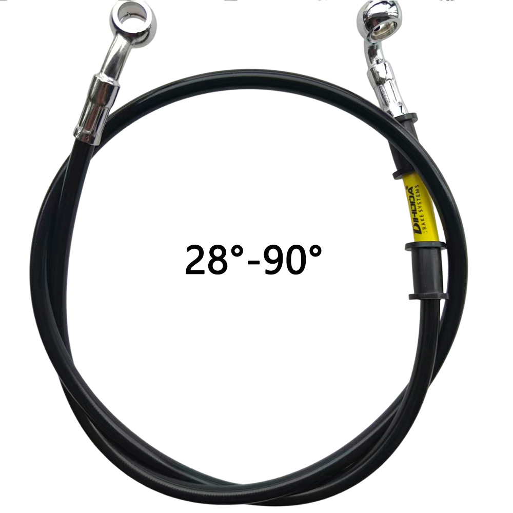 Preto 28 ° -90 °   Mangueira d - Motorcycle Brake Cable avaliação e preço